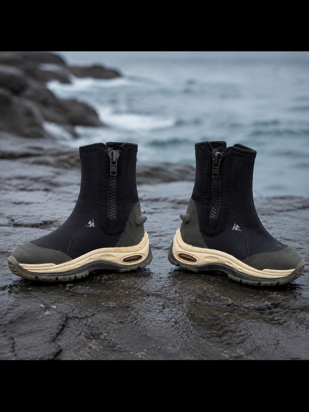 Neoprene Zip Water Booties Scuba Diving Snorkeling Kayak Shoes
